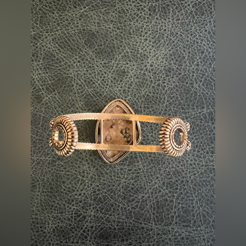 Studio Barse Bracelet Cuff Golden Bronze and African Opal - Picture 4 of 8